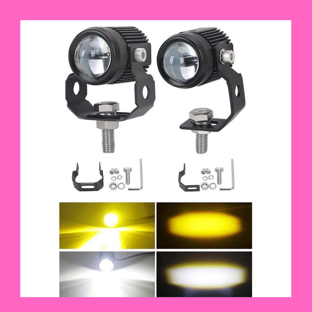 Đèn trợ sáng bi cầu mini 2 chế độ, loại 1 nguồn - vỏ nhôm