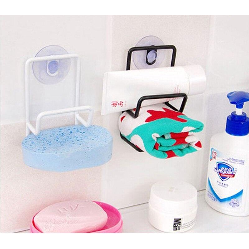 Kitchen Rack Double-Deck Iron Sink Sponge Drainage Rack With Suction Cup Multi-Purpose Sundries Storage Rack Clean Ball Rack