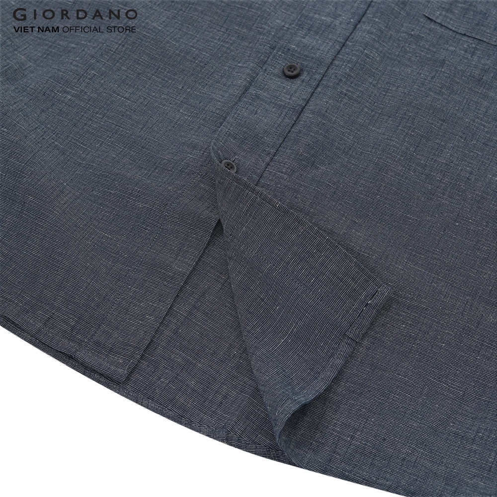 Áo Sơ Mi Nam Linen Ngắn Tay Giordano 01042208