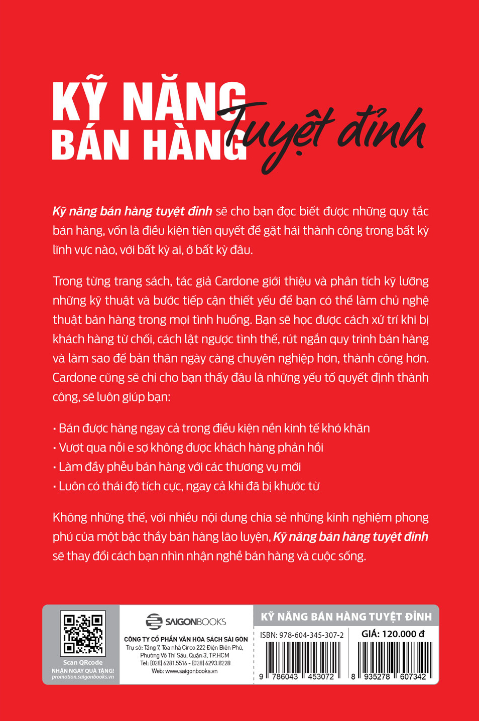 SÁCH: Kỹ năng bán hàng tuyệt đỉnh: Bí quyết sinh tồn trong ngành sales (Sell or Be Sold) - TB6- Tác giả: Grant Cardone