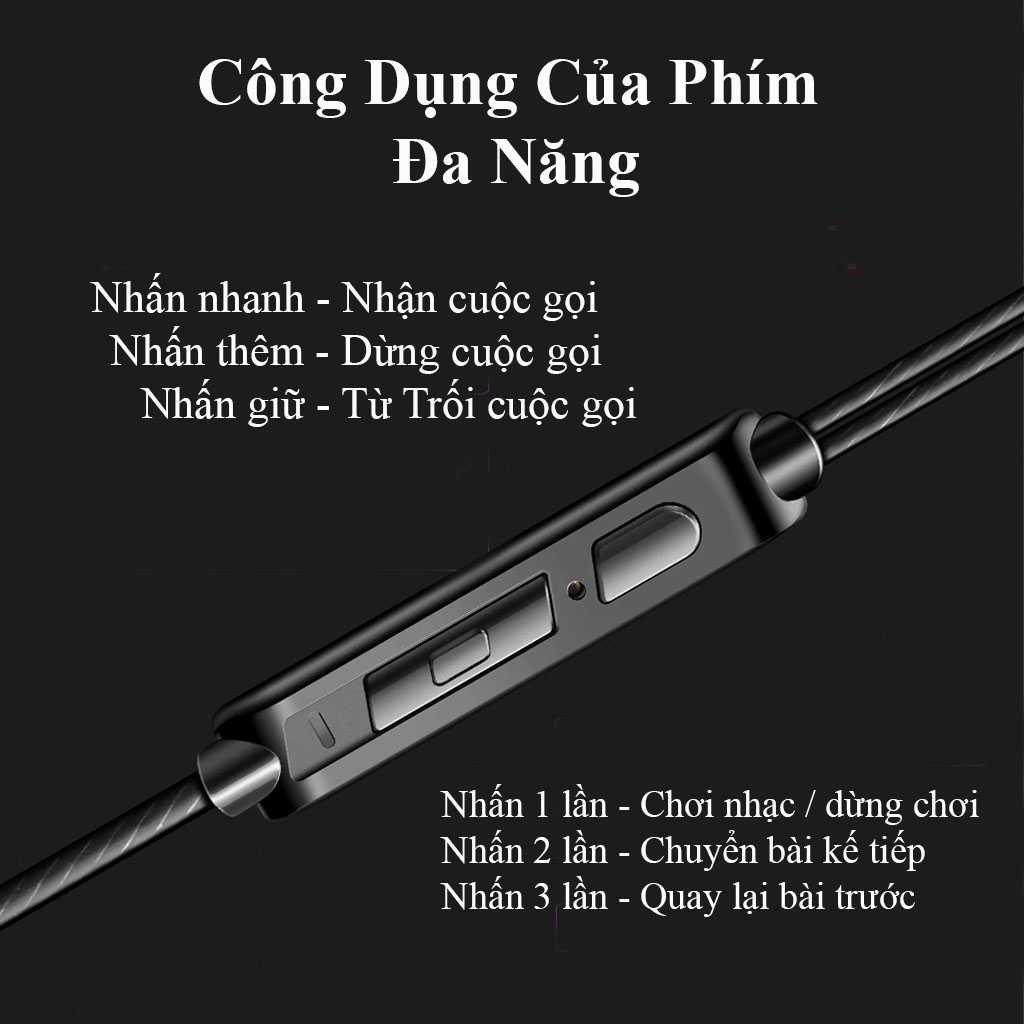 Tai Nghe Nhét Tai QKZ-AK6 Bass Siêu Khủng Âm Thanh Cực Đỉnh Chống Ồn Có Mic Đàm Thoại - Hàng Nhập Khẩu