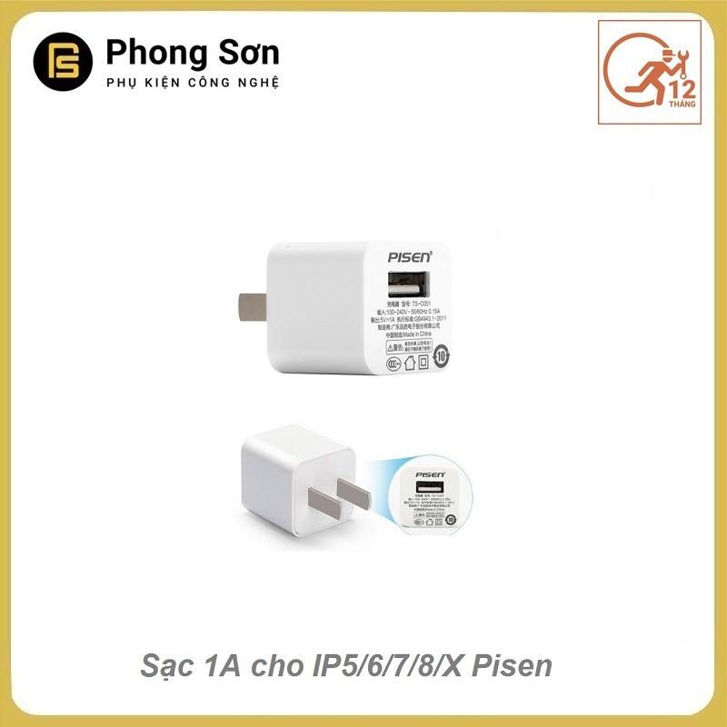 Combo Bộ cáp sạc 1A pisen - Hàng Chính Hãng