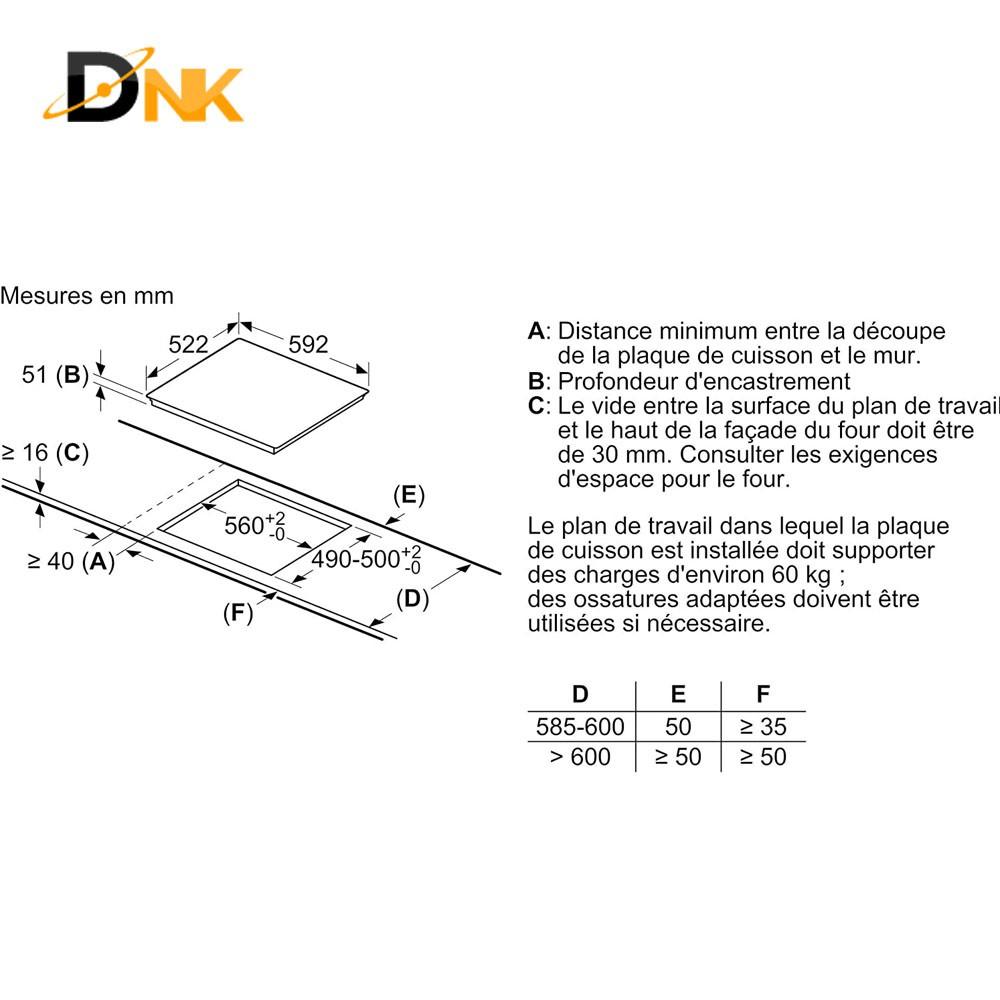 Bếp Từ Bosch PIE631FB1E 4 Vùng Nấu, Serie 6 - CAM KẾT HÀNG NHẬP KHẨU ĐƯC BỞI DNK