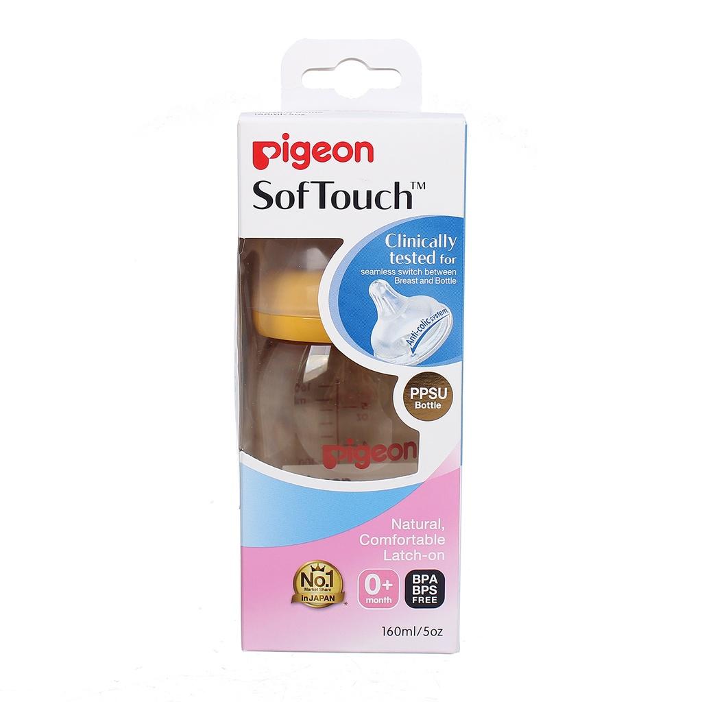 Bình sữa Pigeon PPSU 160ml - 240ml cho bé từ 0 tháng tuổi