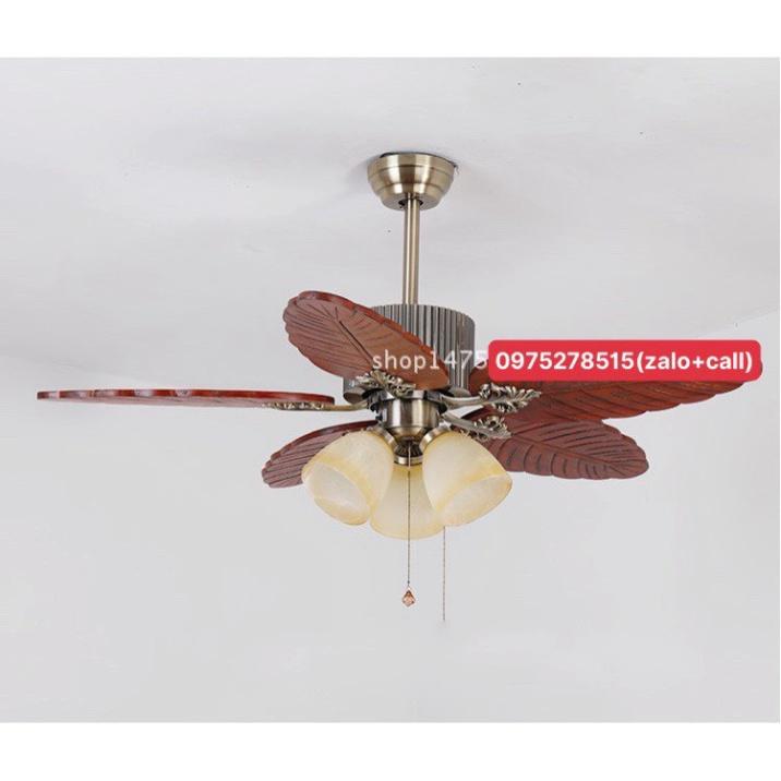 Quạt Trần Cánh Xoè Đẹp 52YY-703M,Tặng Kèm Móc cao su thiên nhiên Treo Quạt, Có hướng dẫn Nhiều vận tốc Quạt