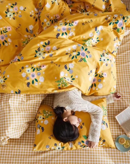 Set Cotton LiVing Hàng Nhập Khẩu Cao Cấp 4 Món Hello Summer