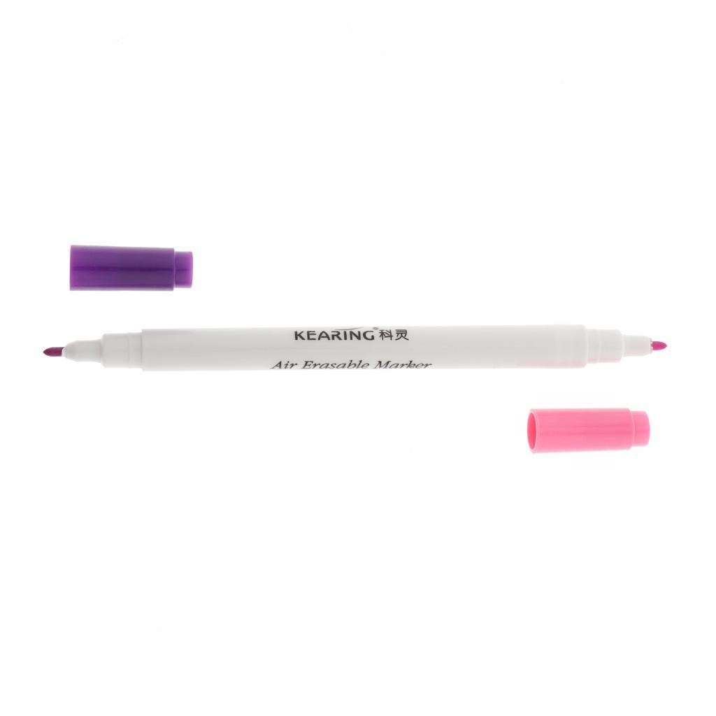 Fabric Marking Pens, Double Color Water Soluble Ink for Quilting, Dressmaking,