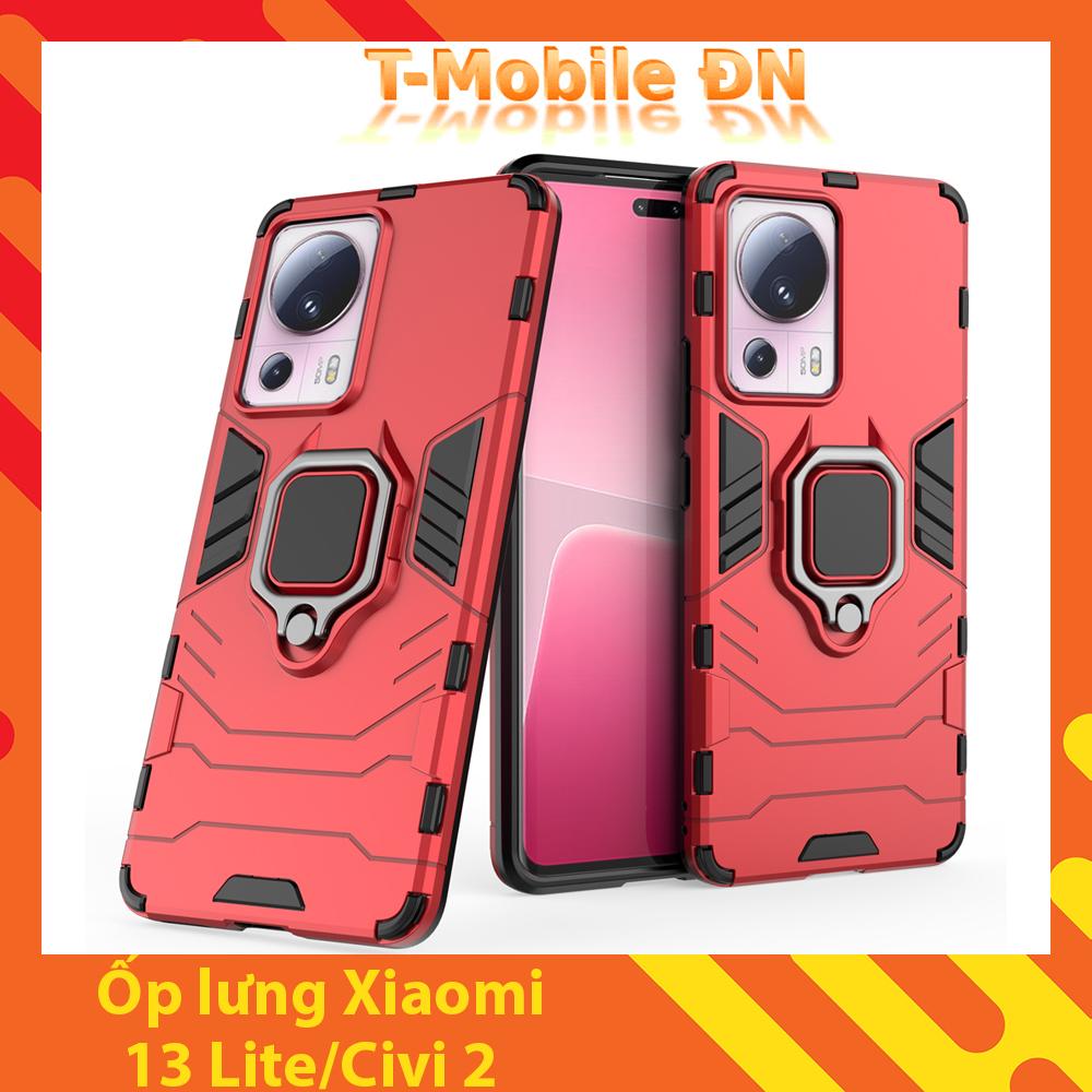 Ốp lưng Xiaomi 13 Lite/Civi 2,Ốp Chống sốc Iron Man có giá đỡ nhẫn iring Bảo vệ viền và Camera cho Xiaomi 13 Lite/Civi2