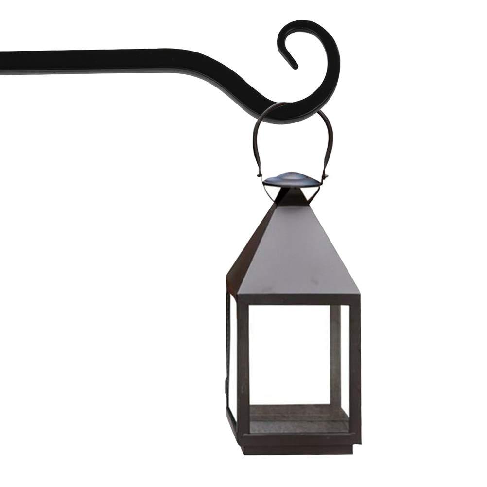 Hỗ trợ rổ lơ lửng 4pcs Hook Mook rèn treo tường treo tường Hỗ trợ Hỗ trợ móc cho chậu, cây, đèn g