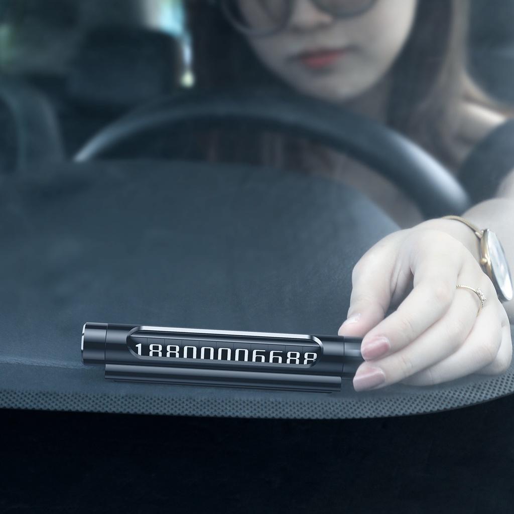 Bảng số điện dùng trên xe hơi Baseus All Metal Temporary Parking Number Plate Series 2