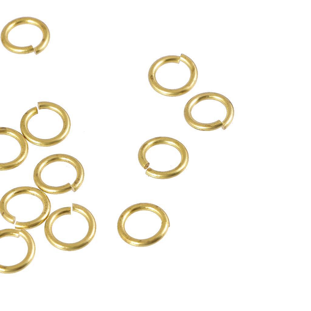 50 times key ring key ring split key ring key fob accessories gold 2.0x12mm