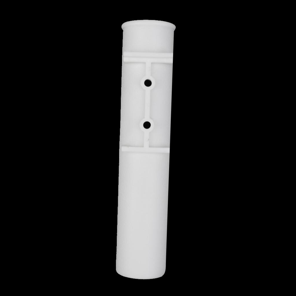 Strong Plastic Flush Mount Fishing Rod Holder for Kayak Canoe Boat - White