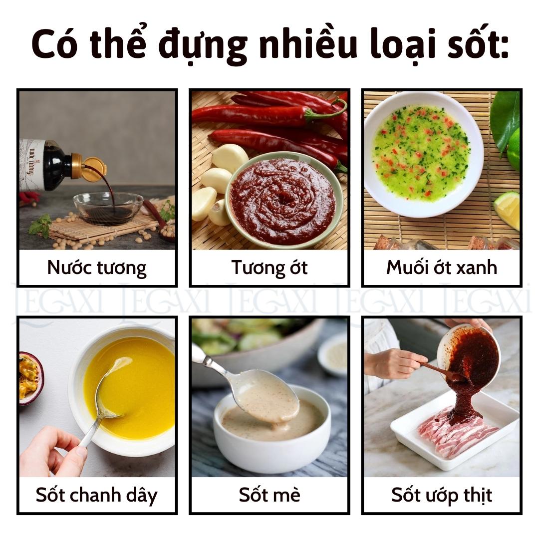 Túi Đựng Gia Vị Nước Sốt Nước Chấm Nước Tương Xì Dầu Muối Tiêu Nilon Trong Suốt Có Nắp Vặn Tiện Lợi Nhỏ Gọn Legaxi