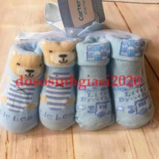 Vớ cho bé-Set 2 đôi Vớ sơ sinh túi lưới cho bé