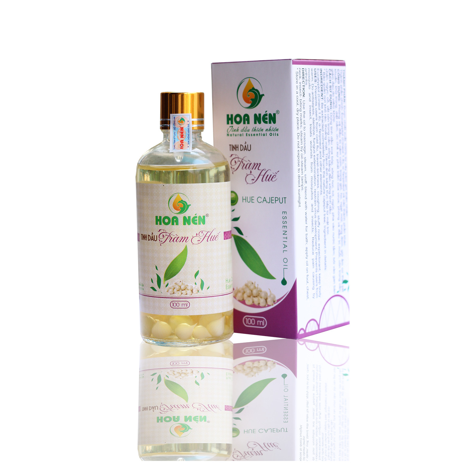 Tinh dầu Tràm ngâm củ nén 10ml - Hoa Nén