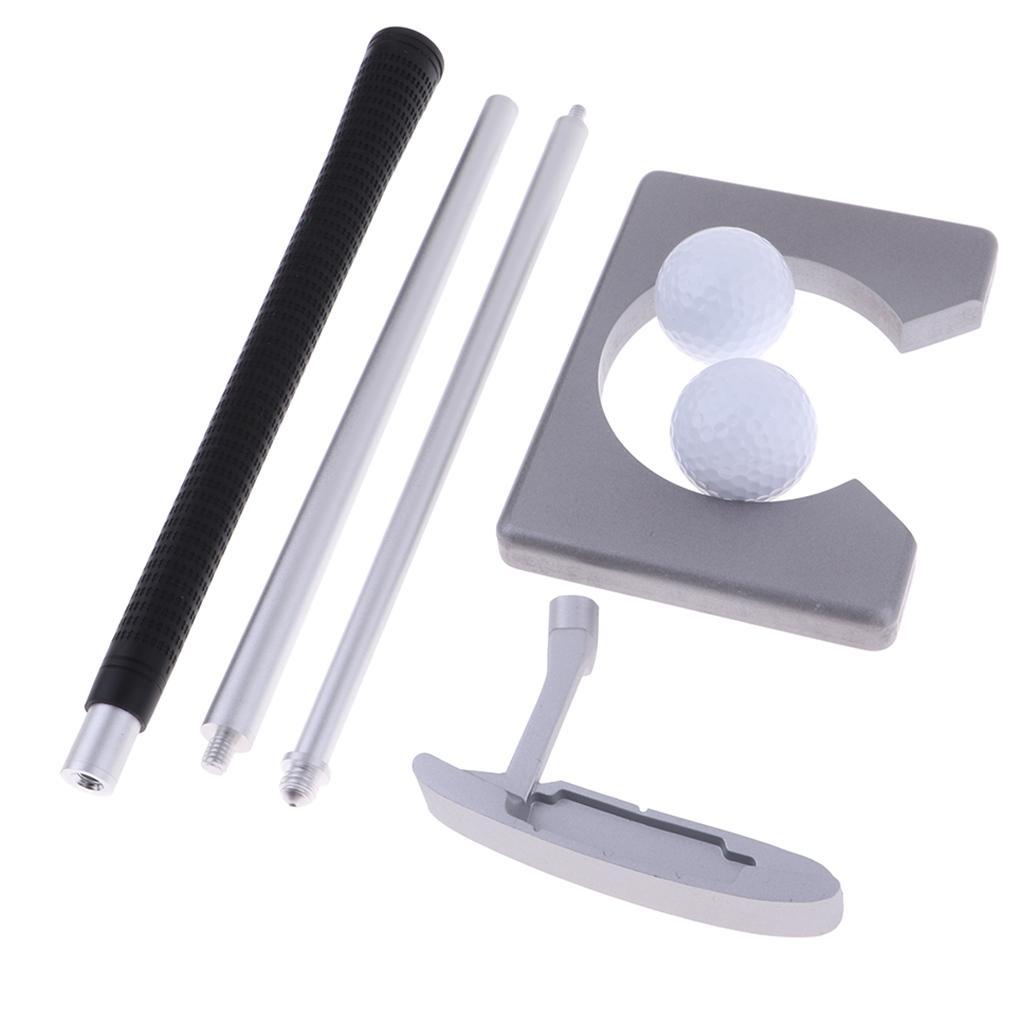 Portable Golf Putter Travel Practice Putting Set with Carrying Case Ball