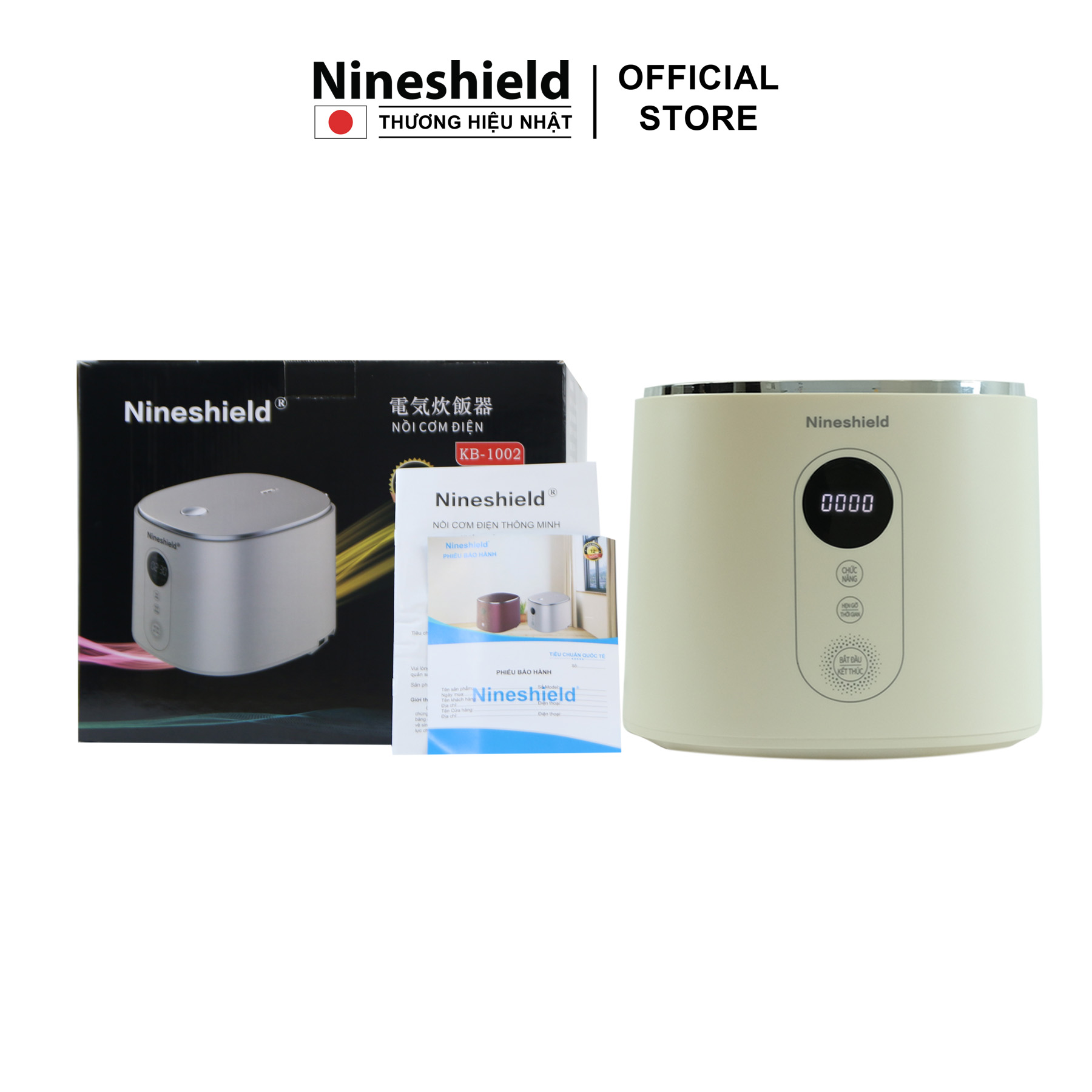 Nồi cơm điện tử 3L Nineshield KB-1002 - Hàng chính hãng