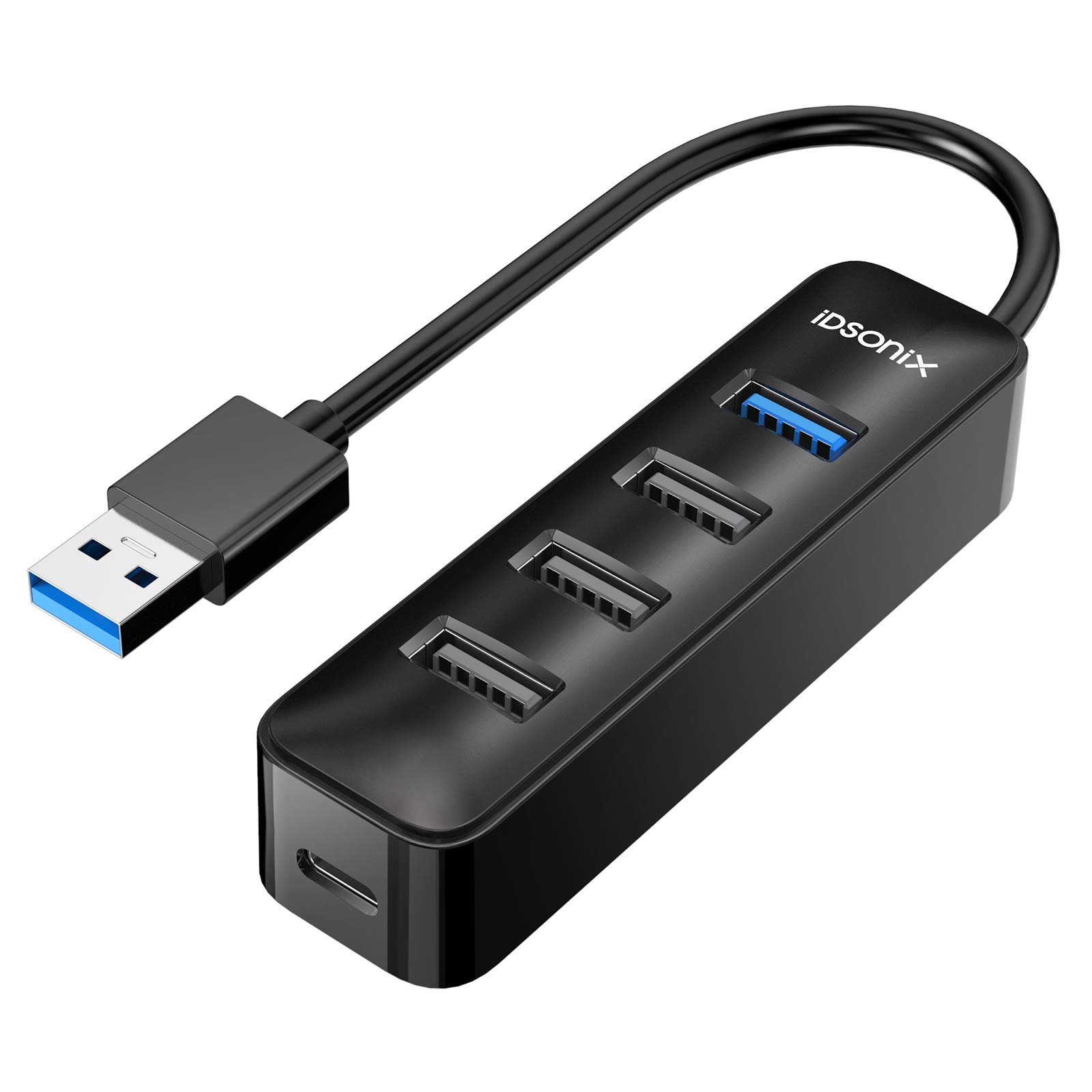 HUB USB 3.0 4 Cổng iDSONix-IAU3-4A-015-BK-EP - Bộ Chia USB 4 Port  - Hàng Nhập Khẩu