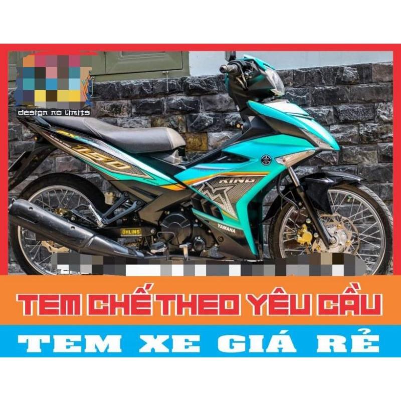 tem rời exciter 150 xanh