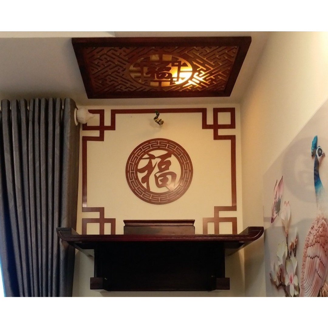 Ốp Tròn Bàn Thờ Chữ Phúc Tiếng Hàn