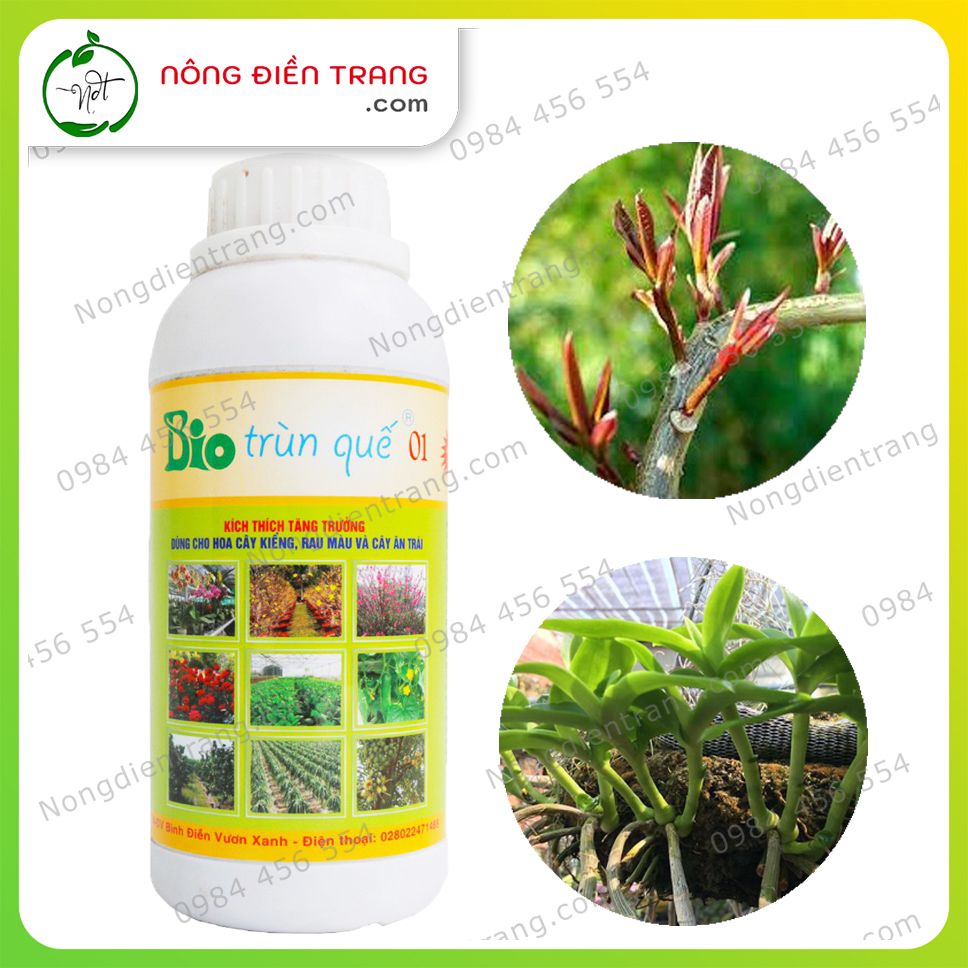 Phân Bón Hữu Cơ Sinh Học BIO TRÙN QUẾ 01 - Dịch Chiết Thủy Phân Trùn Quế BIO 01 - Chai 500ml - Kích thích sinh trưởng, phục hồi cây suy yếu VTNN Nông Điền Trang