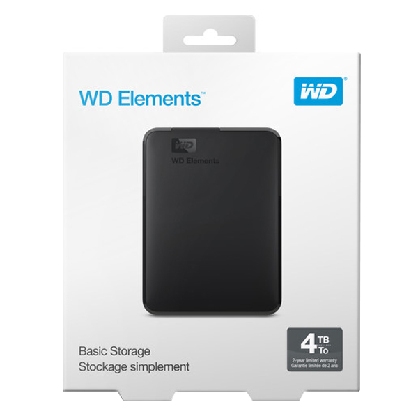 Ổ Cứng WD WDBU6Y0040BBK-WESN 4TB Elements USB 3.0 - Hàng Chính Hãng