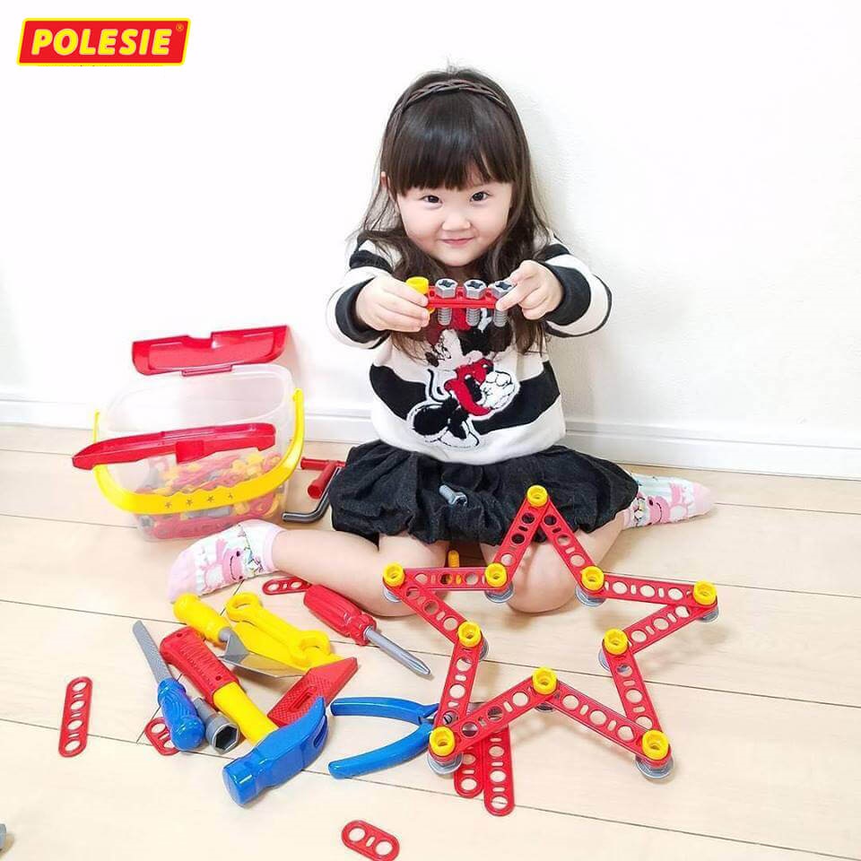 Bộ đồ chơi dụng cụ kỹ thuật 74 chi tiết - Polesie Toys