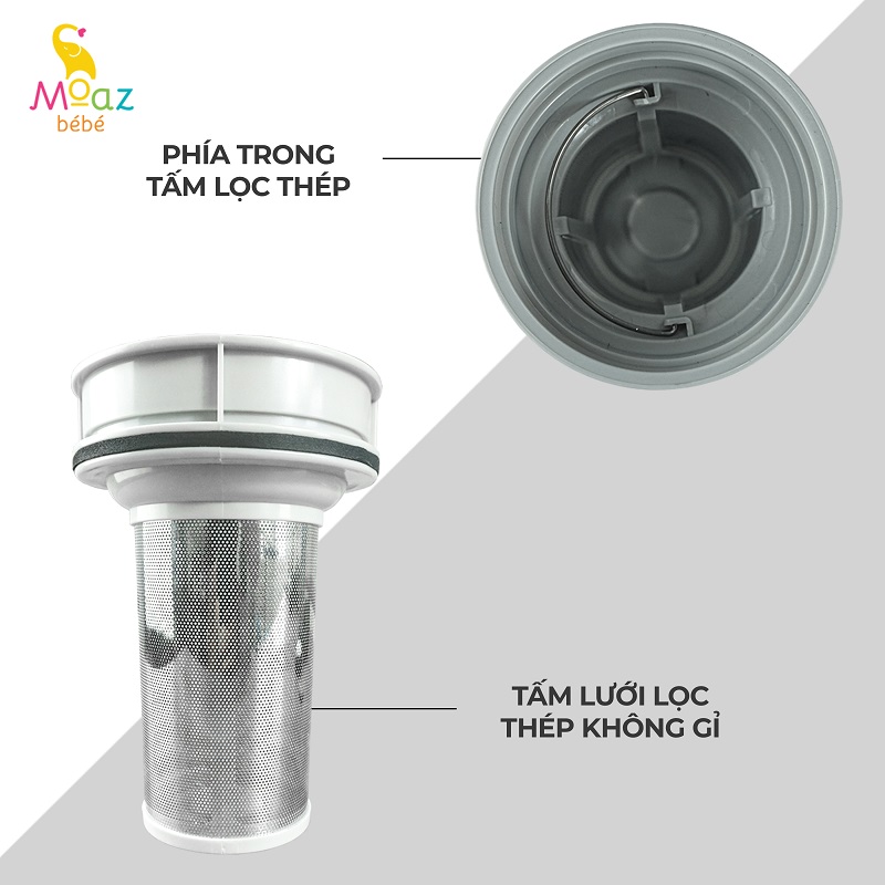 Máy hút bụi giường nệm Moaz BéBé MB-037 lực hút 12.000 pascal hút sạch bụi bẩn, tiêu diệt vi khuẩn bằng UV - Hàng chính hãng