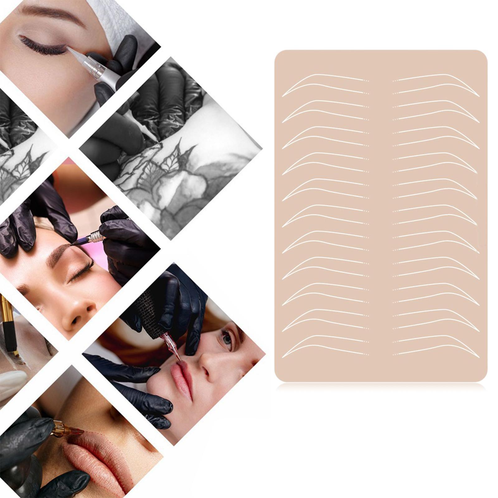 Eyebrow Practice Skin Realistic Makeup Supplies Both Side for