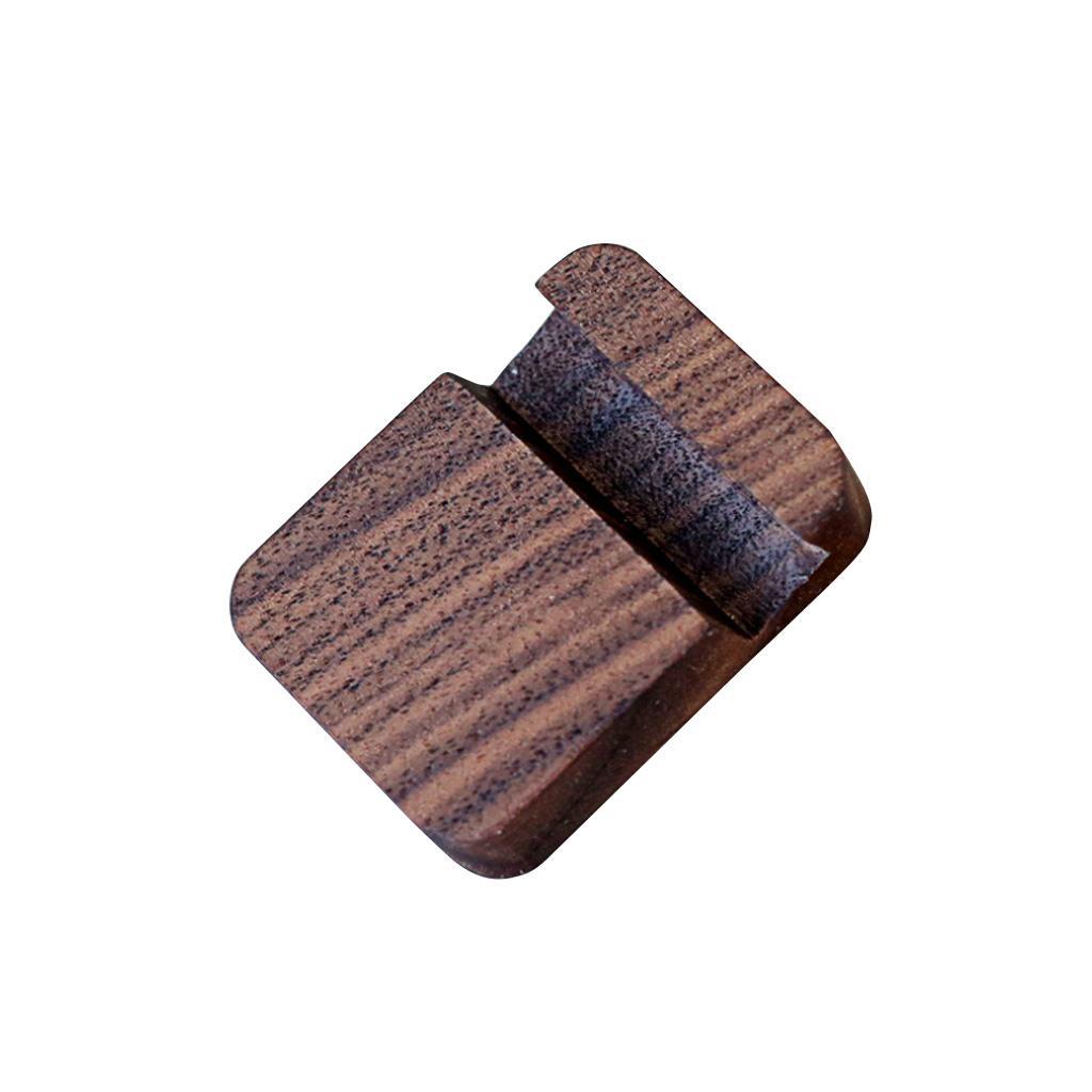 2Pcs Solid Wood Home Car Mount Stand Cradle Holder Switch Cell Smartphone
