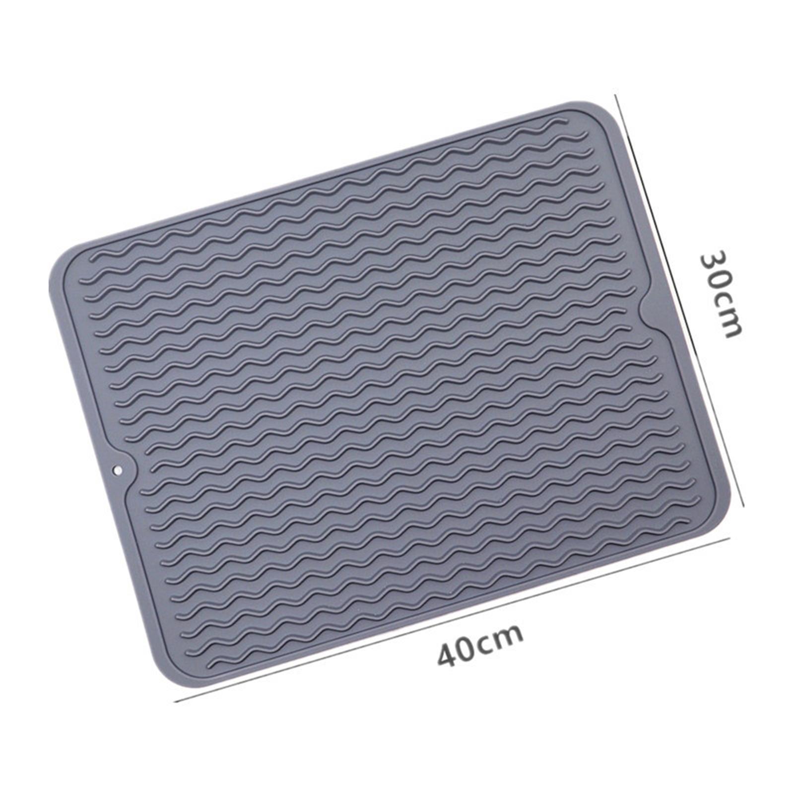 Silicone Drain Pad Waterproof Heat Insulation Hot Pot Holder Dish Drying Mat