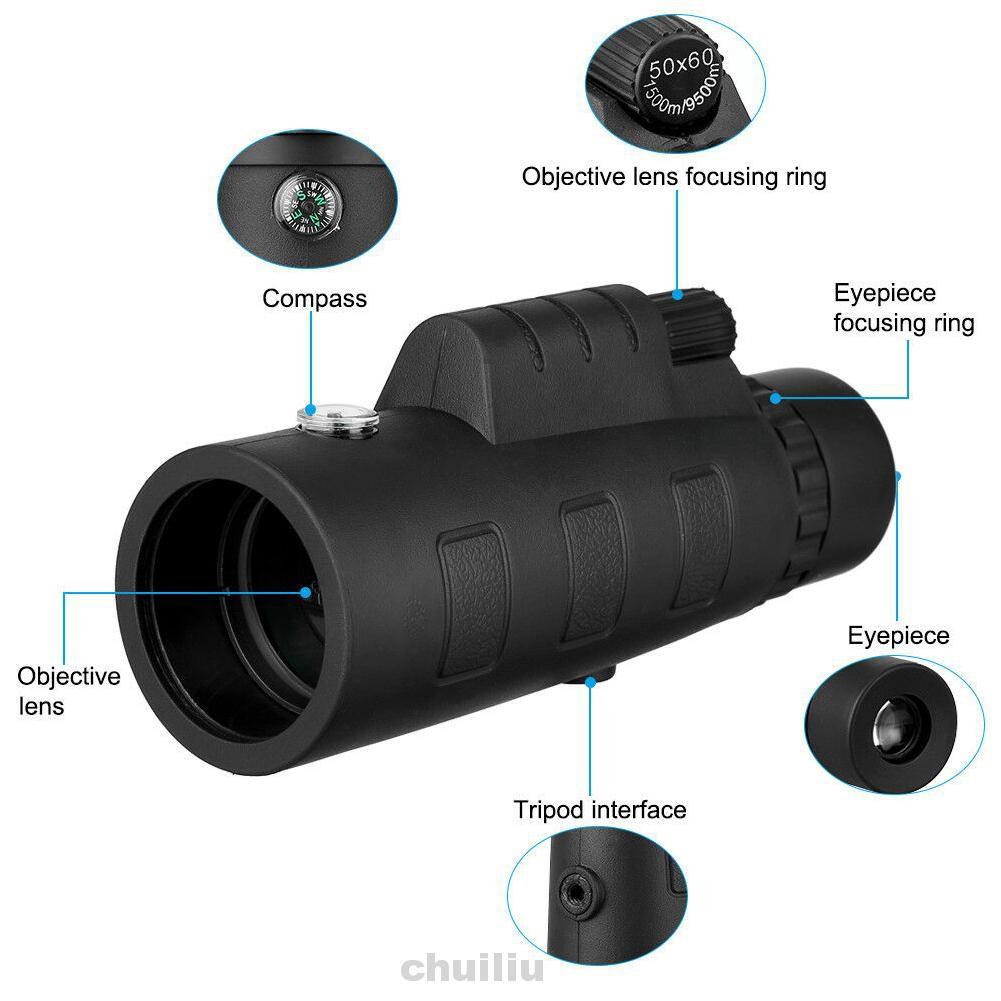Ống Nhòm 50x60 Hd Hỗ Trợ Chụp Ảnh Ban Đêm Kèm Phụ Kiện