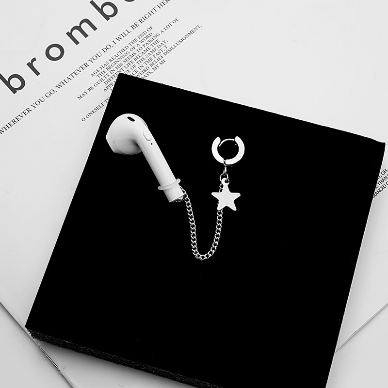 Khuyên tai đeo tai nghe airpod so cool phong cách Hàn Quốc idol xỏ lỗ và kẹp vành
