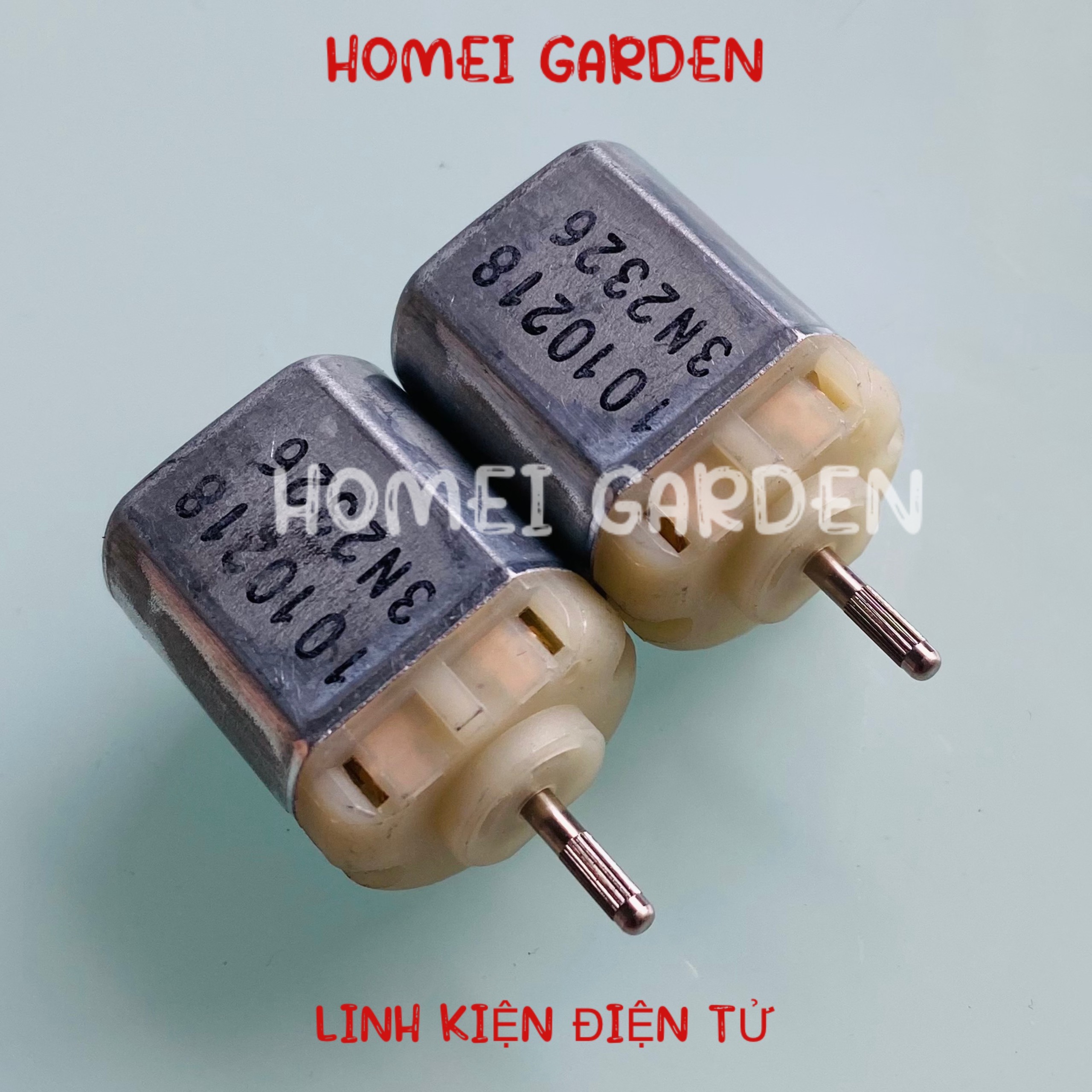 Mô tơ motor 130 trục hoa 6V - 12V 3460 - 6920RPM bàn chải carbon dùng cho gương chiếu hậu mới 100% - HM0184