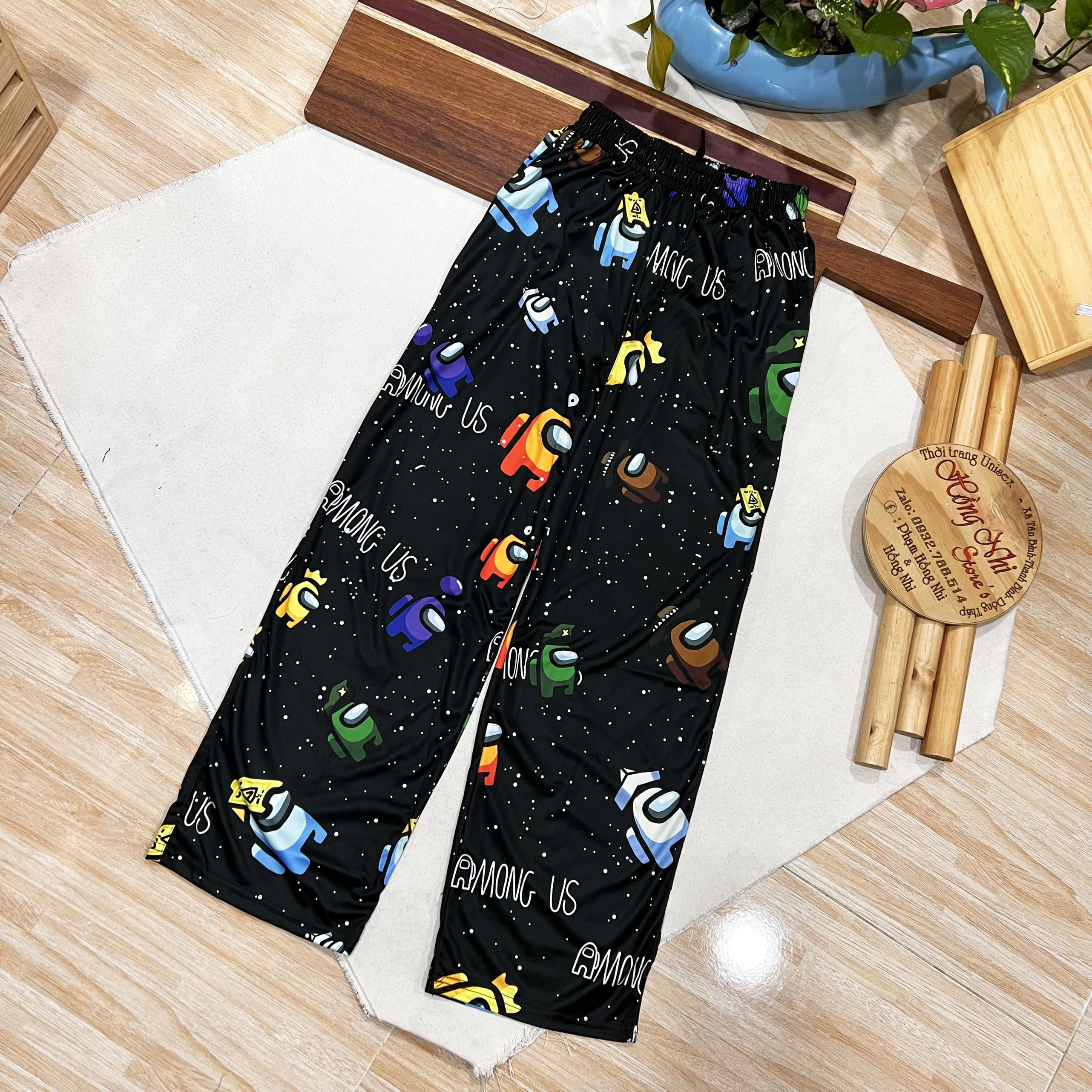 Quần Hoạt Hình Dài Ống Rộng Vũ Trụ AMONG US Cartoon Pant V2 Oversize Ulzzang Unisex - MM