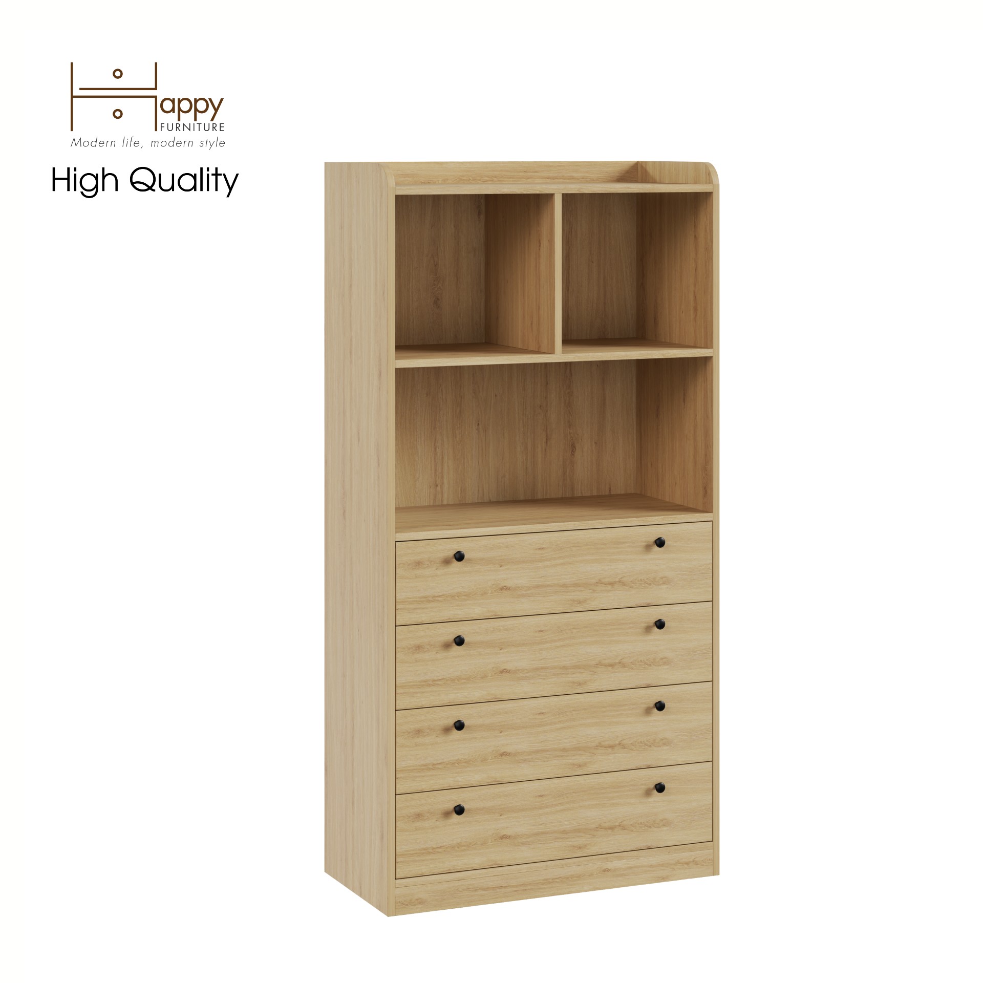 [Happy Home Furniture] CANA, Tủ lưu trữ - 7 ngăn ,  80cm x 40cm x 160cm ( DxRxC), THK_051