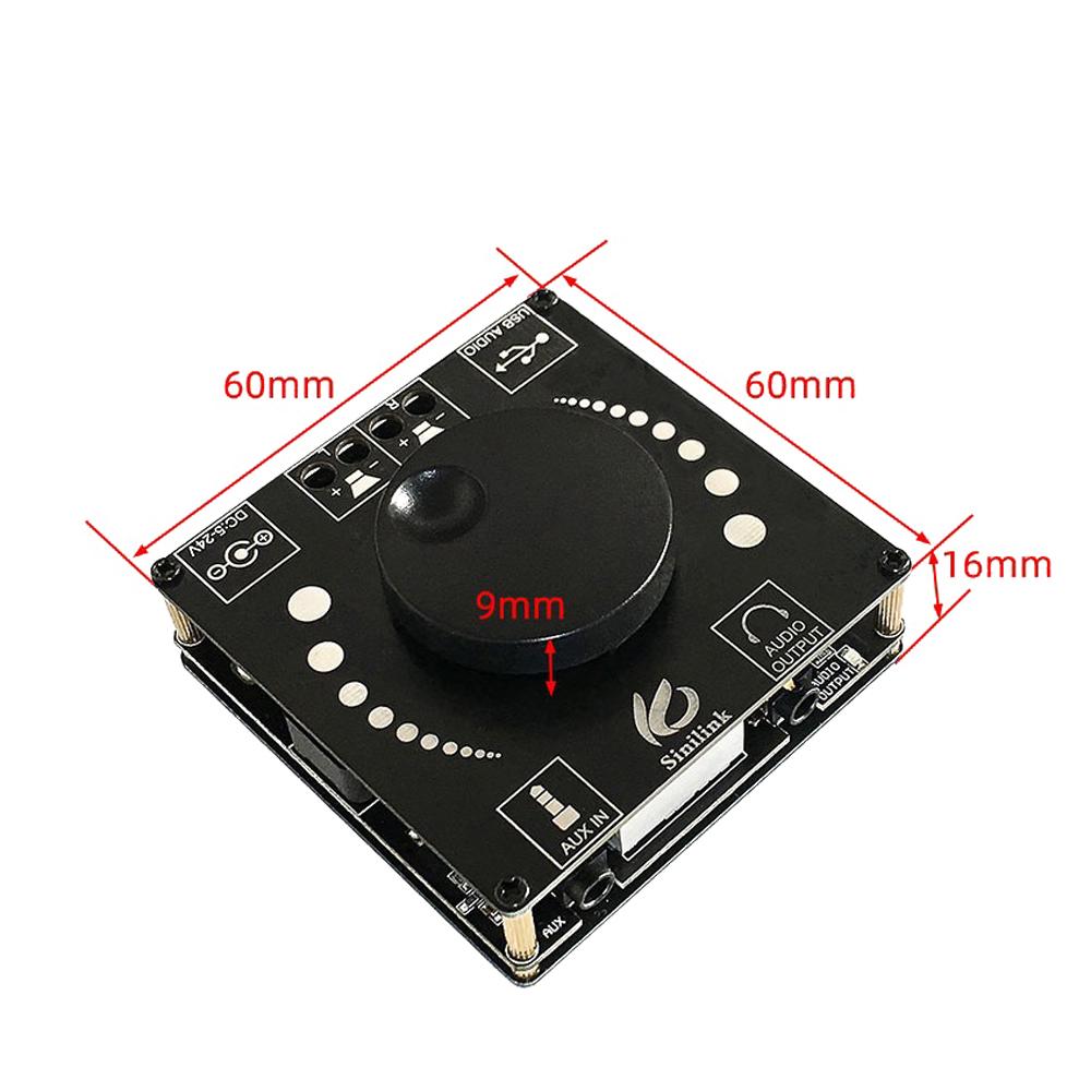 TPA3116D2 BT5.0 Digital Mini Audio Power Amplifier Portable Sound Amplifier Speaker Amp for Car and Home