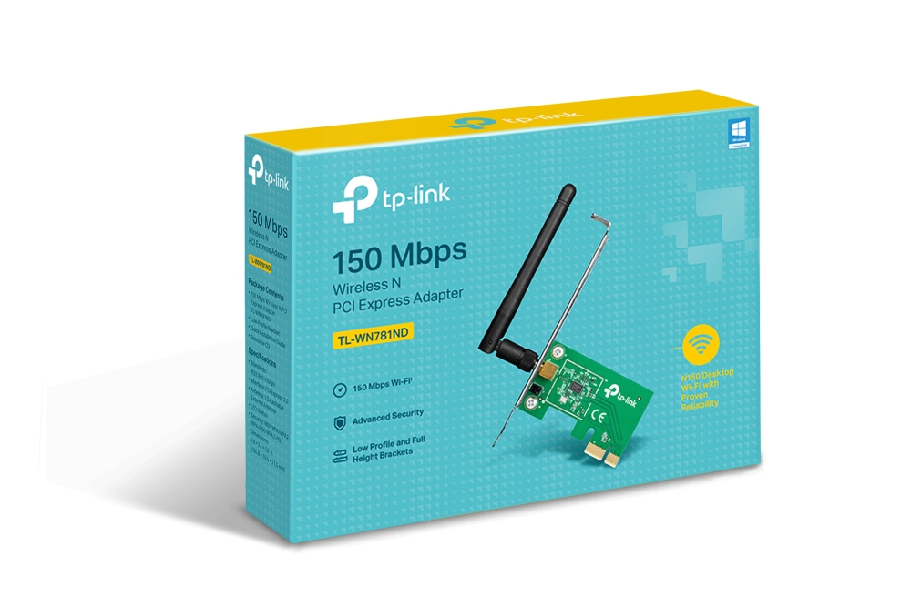 CARD WiFi PCI Express tốc độ 150Mbps TP-LINK WN781ND - Hàng Chính Hãng