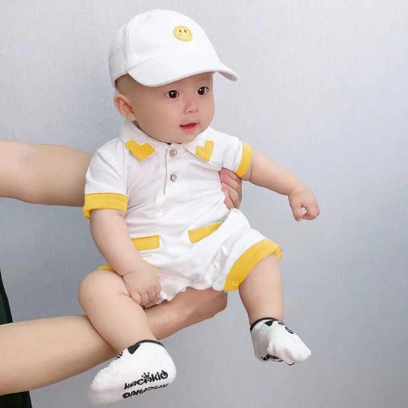 Bodysuit cho bé - quần áo trẻ em sơ sinh phù hợp với bé trai bé gái vải cotton mềm mại - kiểu body đùi ngắn tay cực mát