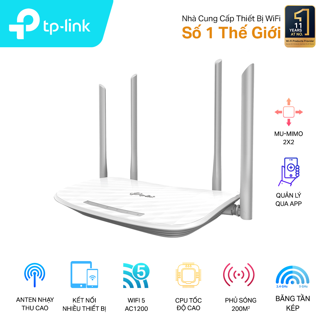 Hình ảnh Router Wi-Fi TP-LINK Băng tần kép, Tốc độ cao TP-LINK Archer C50 - Hàng chính hãng 