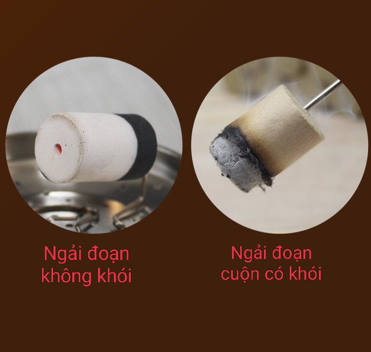 Vỉ 54 viên ngải đoạn không khói. Nhang ngải cứu không khói