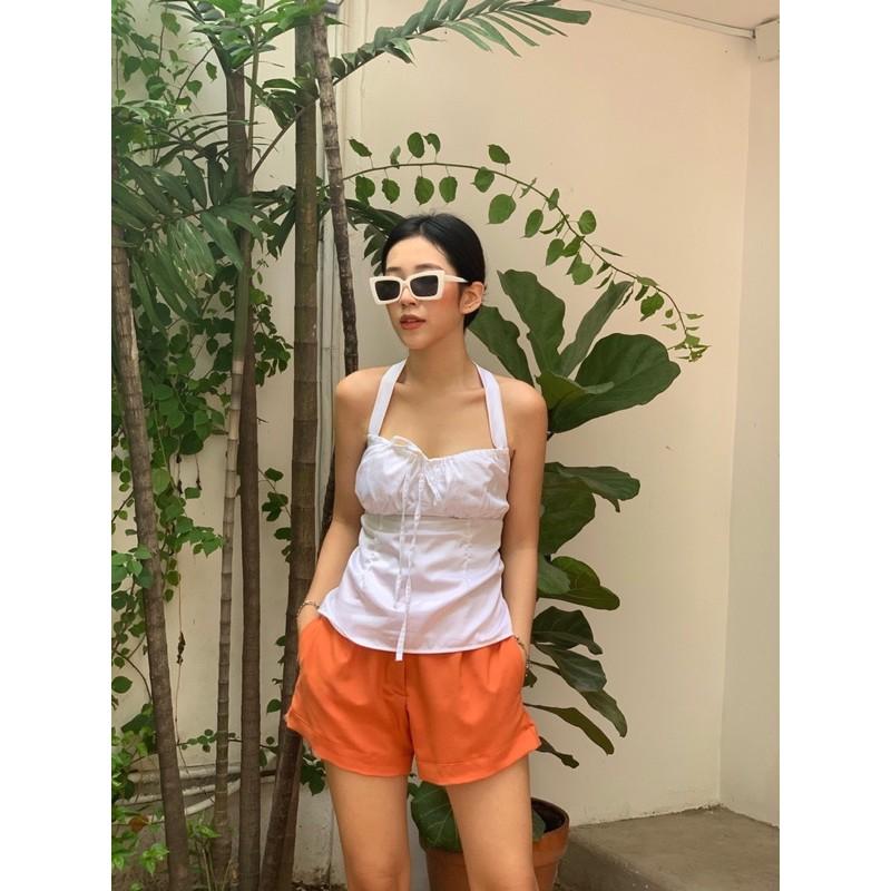 080 - set áo yếm cột và quần cam