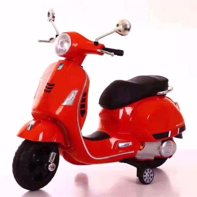 Xe máy điện trẻ em cao cấp VESPA Q618 ( Động cơ 12V, Bình ắc quy:2 bình 6V4.5AH