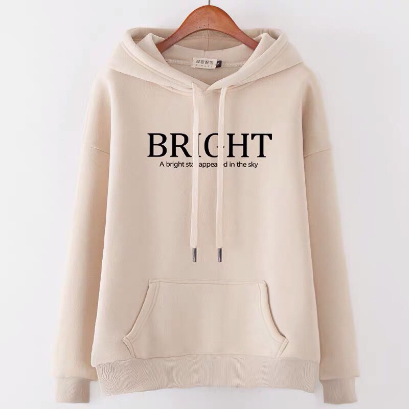 (38-70kg, liên hệ tư vấn size phù hợp) Áo hoodie chất nỉ bông mỏng H46-kem chữ. Áo nỉ có nón. Áo nỉ nam, áo nỉ nữ. Áo khoác nỉ. Áo khoác nỉ tay dài. Áo khoác nỉ nón. HÀNG MAY TRỰC TIẾP TẠI VIỆT NAM. hongduyen2188