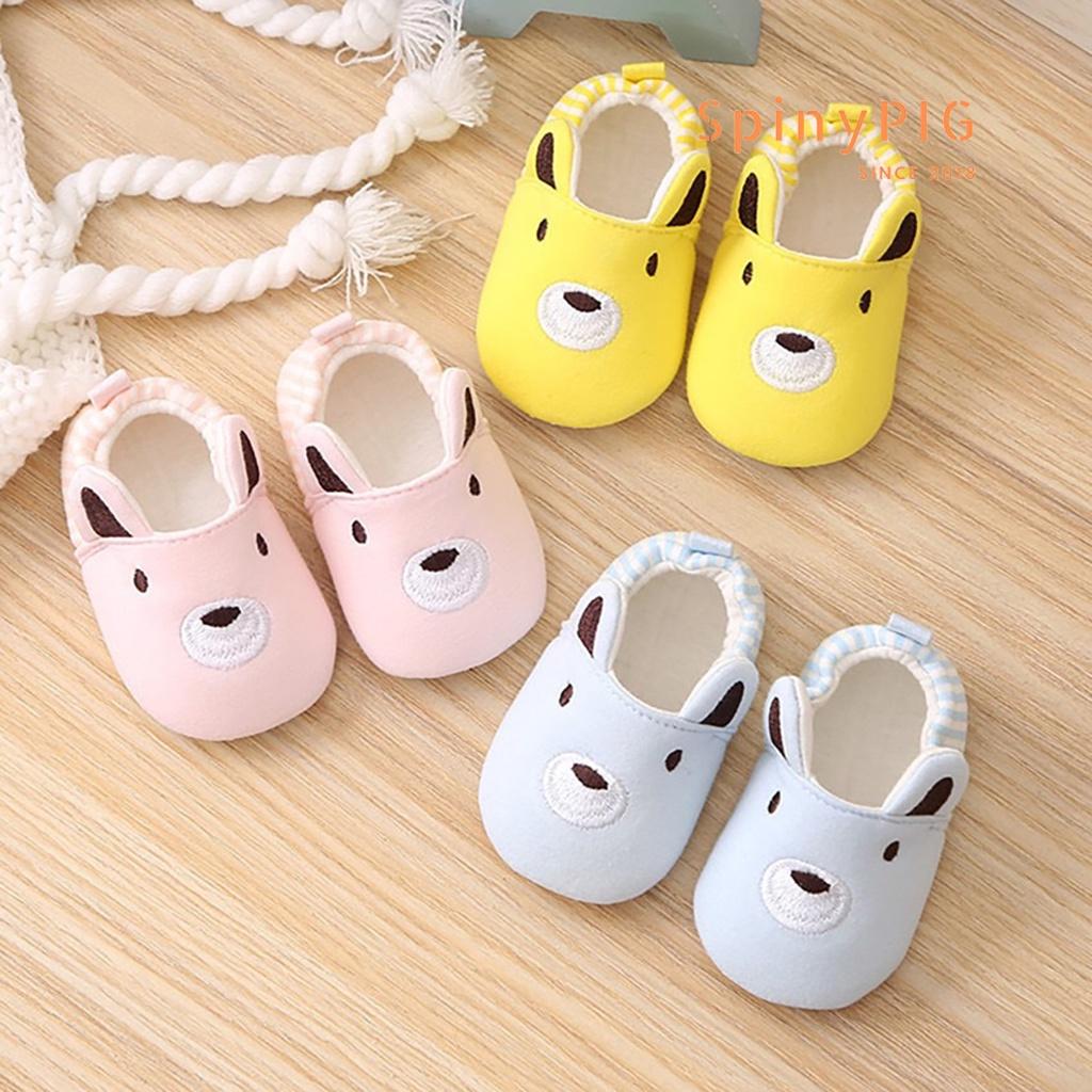 Giày tập đi cho bé 0-18 tháng tuổi chống trơn trượt chất liệu cotton hàng siêu xinh