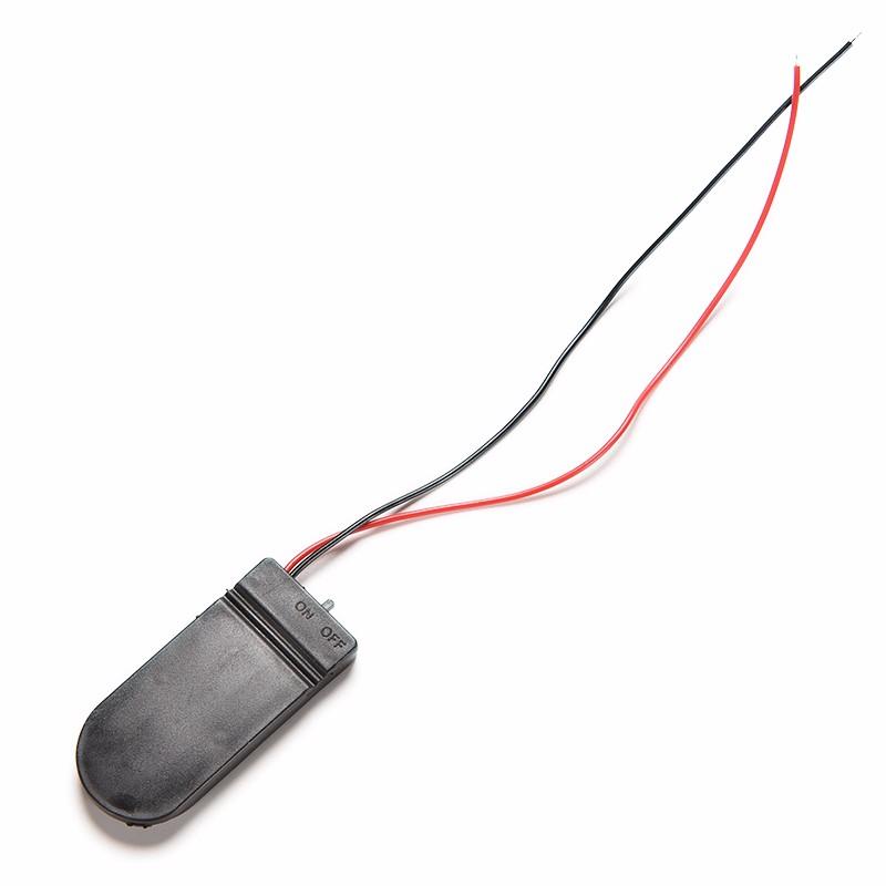 5/10 chiếc CR2032 Nút Đồng xu Cell Ổ cắm pin Hộp đựng Vỏ có công tắc BẬT/TẮT Hộp lưu trữ pin 3V x2 6V Màu sắc: 5 Cái