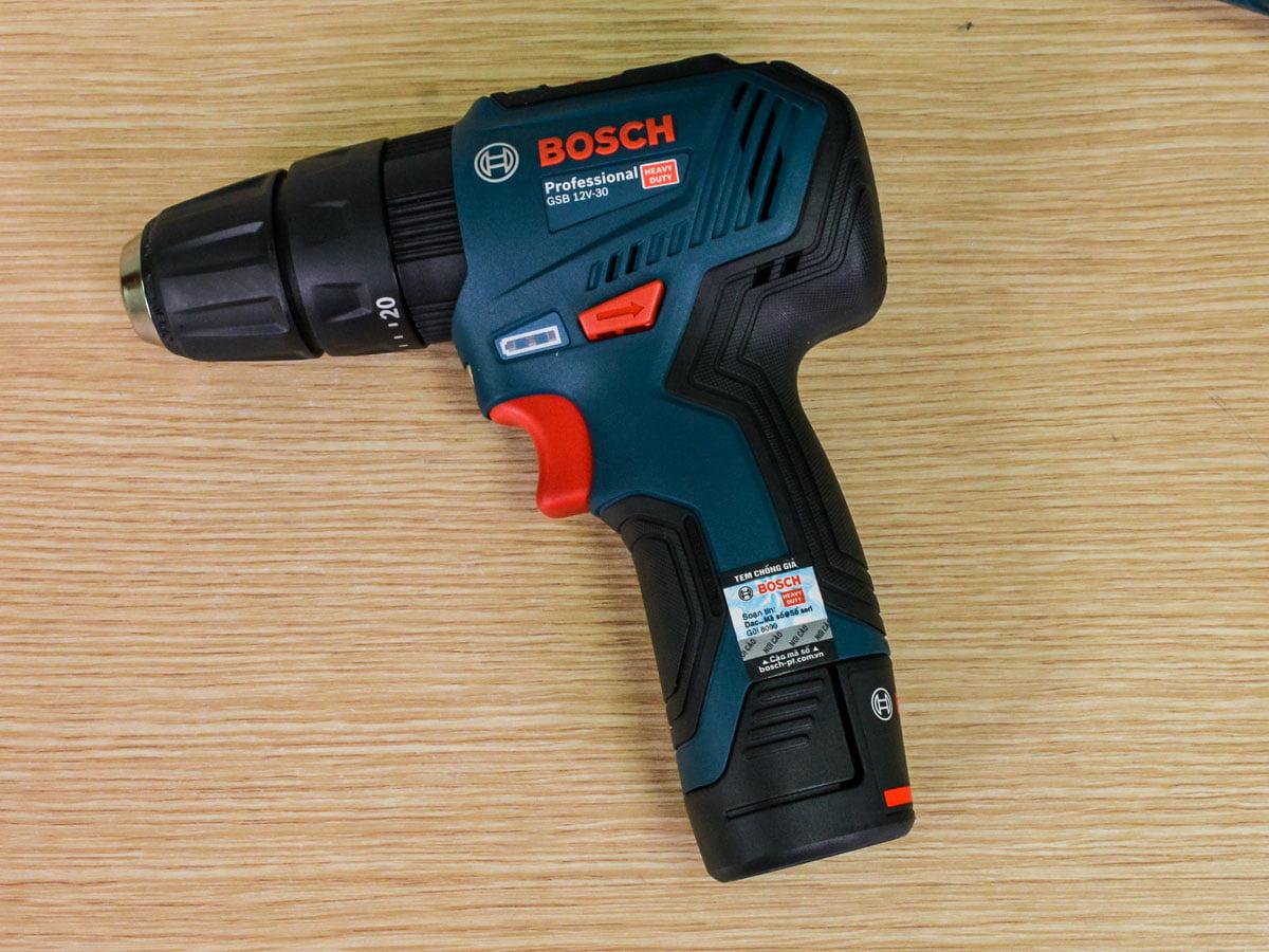 MÁY KHOAN BÚA DÙNG PIN 12V BOSCH GSB 12V-30 - HÀNG CHÍNH HÃNG