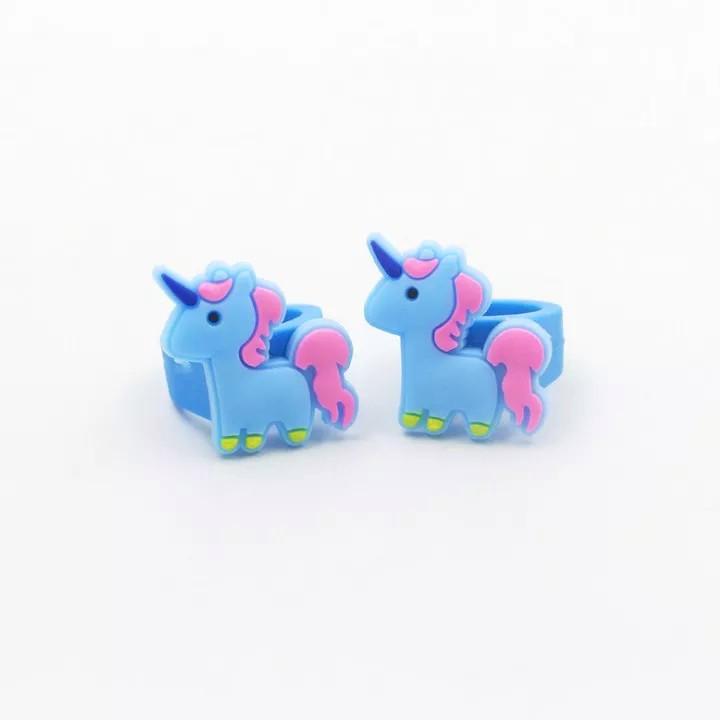 Nhẫn Unicorn hottrend cho bé bằng silicon đủ họa tiết năng động đáng yêu – J044