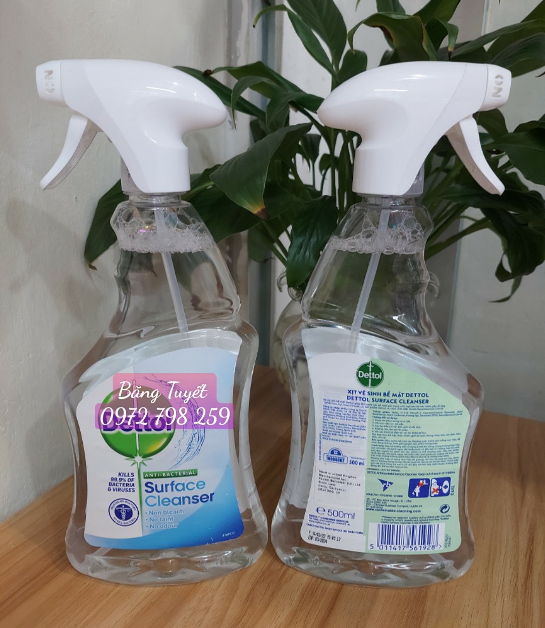Chai xịt vệ sinh bề mặt kháng khuẩn Det tol 500ml