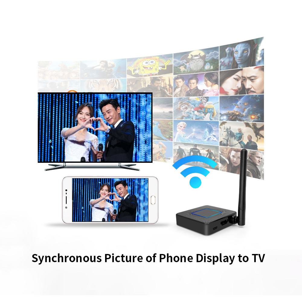 Đầu Truyền Video Không Dây Dongle Cho Màn Hình Lớn Băng Tần Kép Cho Điện Thoại / TV / Máy Chiếu